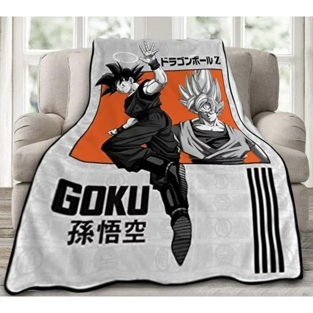 Dragon Ball Z Goku Super Saiyan 45 X 60 Inches Fleece Blanket