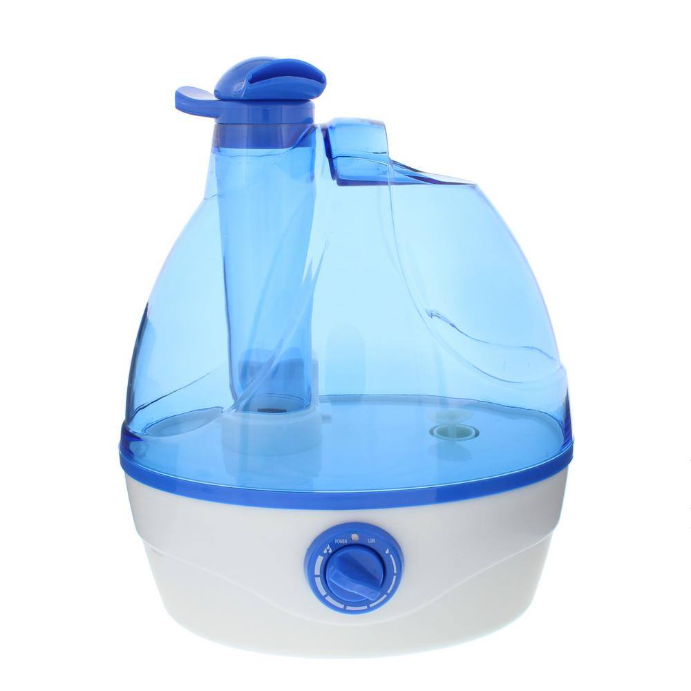 Comfort Zone Whisper-quiet Cool Mist Portable Ultrasonic Humidifier with Dual Nozzles and Auto Shut-Off CZHD24