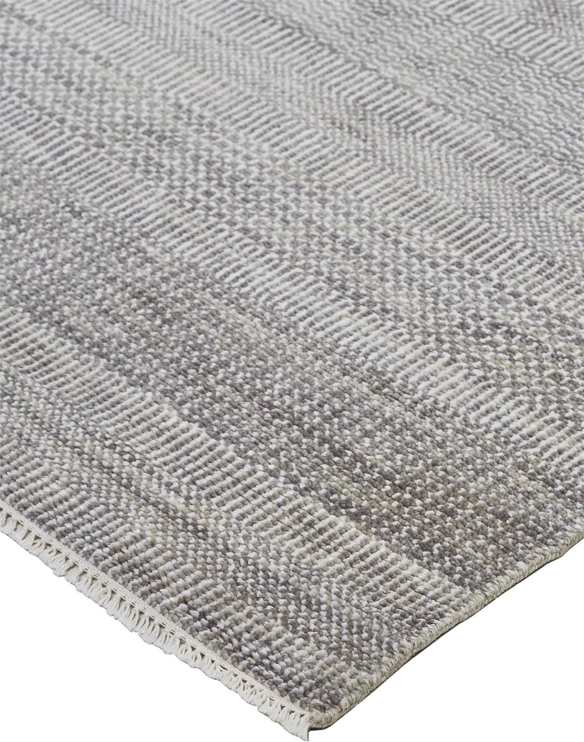 Caldecott Hand Knotted Steel and Silver Gray Rug by BD Fine