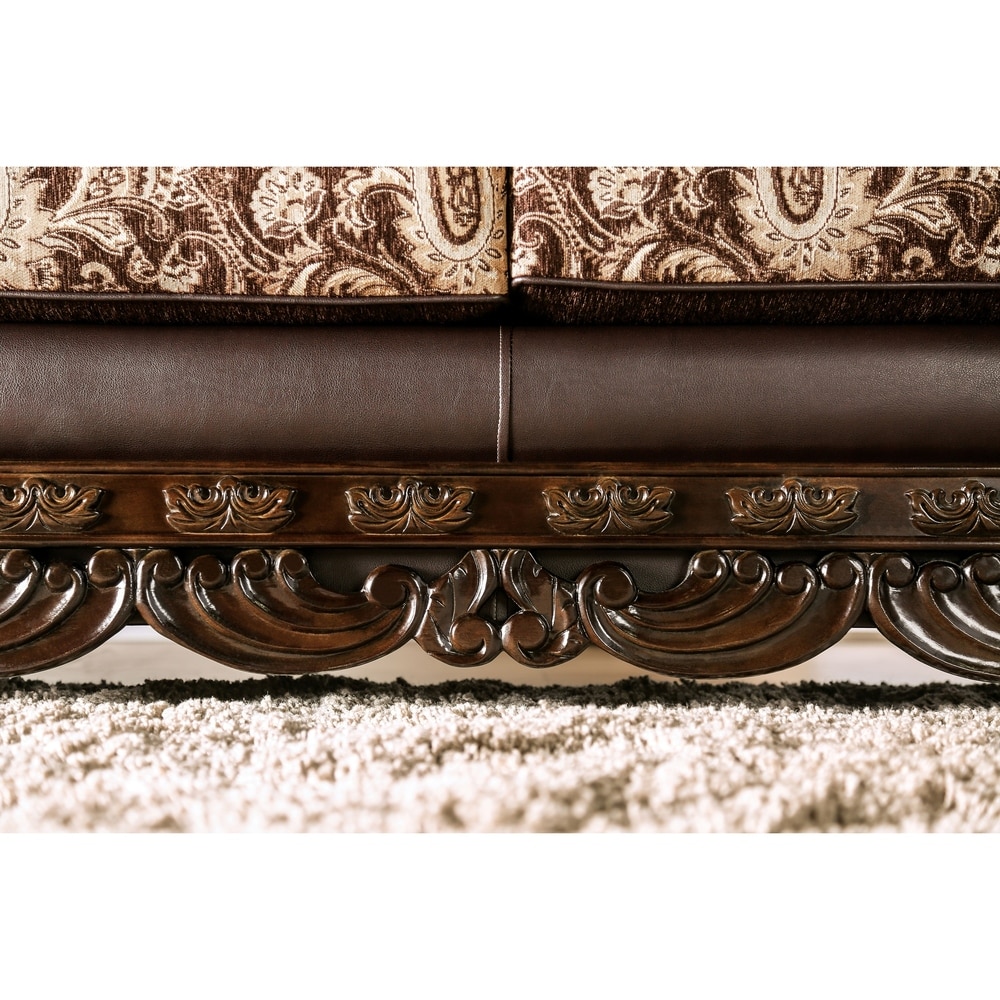 Gracewood Hollow Dayaram Traditional Brown Sofa