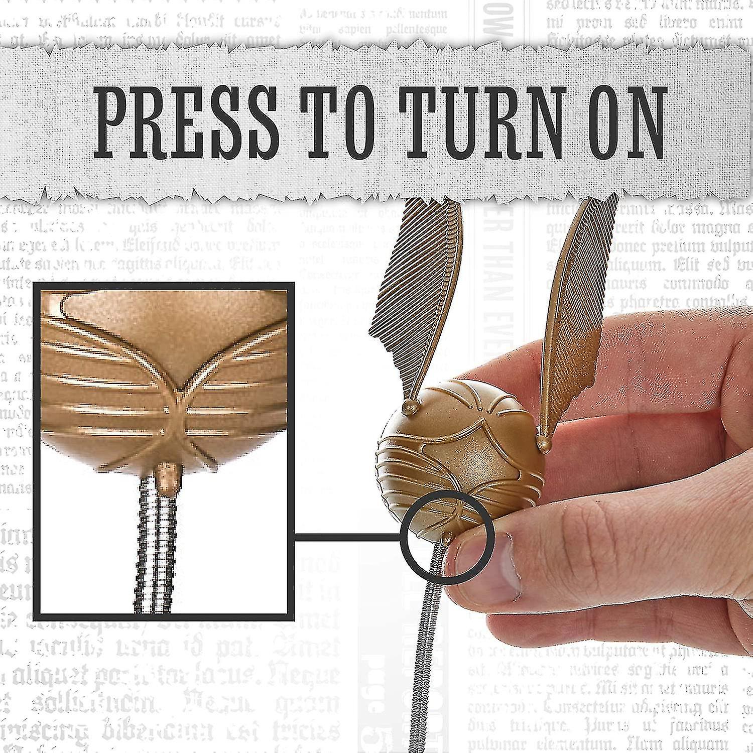 Golden Snitch Lumi Clip | Convenient Harry Potter Themed Reading Light | Powered By Batteries