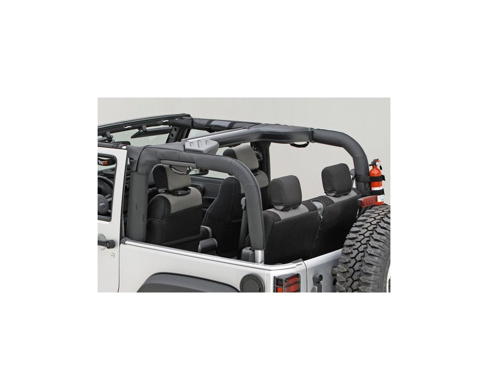 Rugged Ridge 13613.06 Roll Bar Cover， Black Vinyl; 07-18 Jeep Wrangler JK