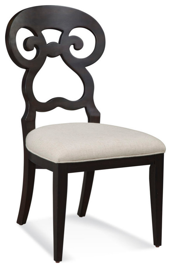 Modern Dining Side Accent Chair  Espresso   Traditional   Dining Chairs   by Sideboards and Things  Houzz