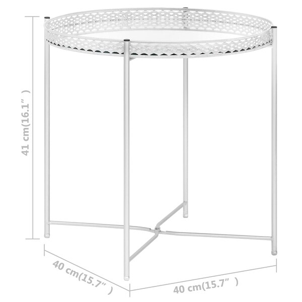 Side Table Silver 15.7