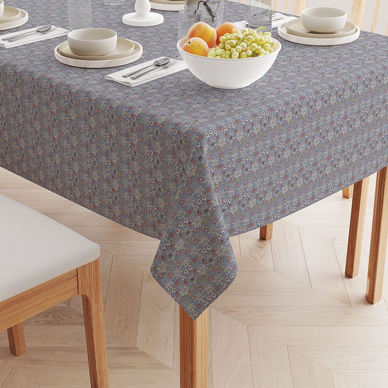 Rectangular Tablecloth， 100% Cotton， 60x120， Floral 50