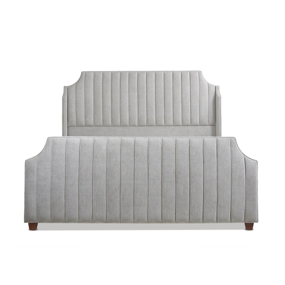 Addison King Channel Tufted Panel Bed Frame