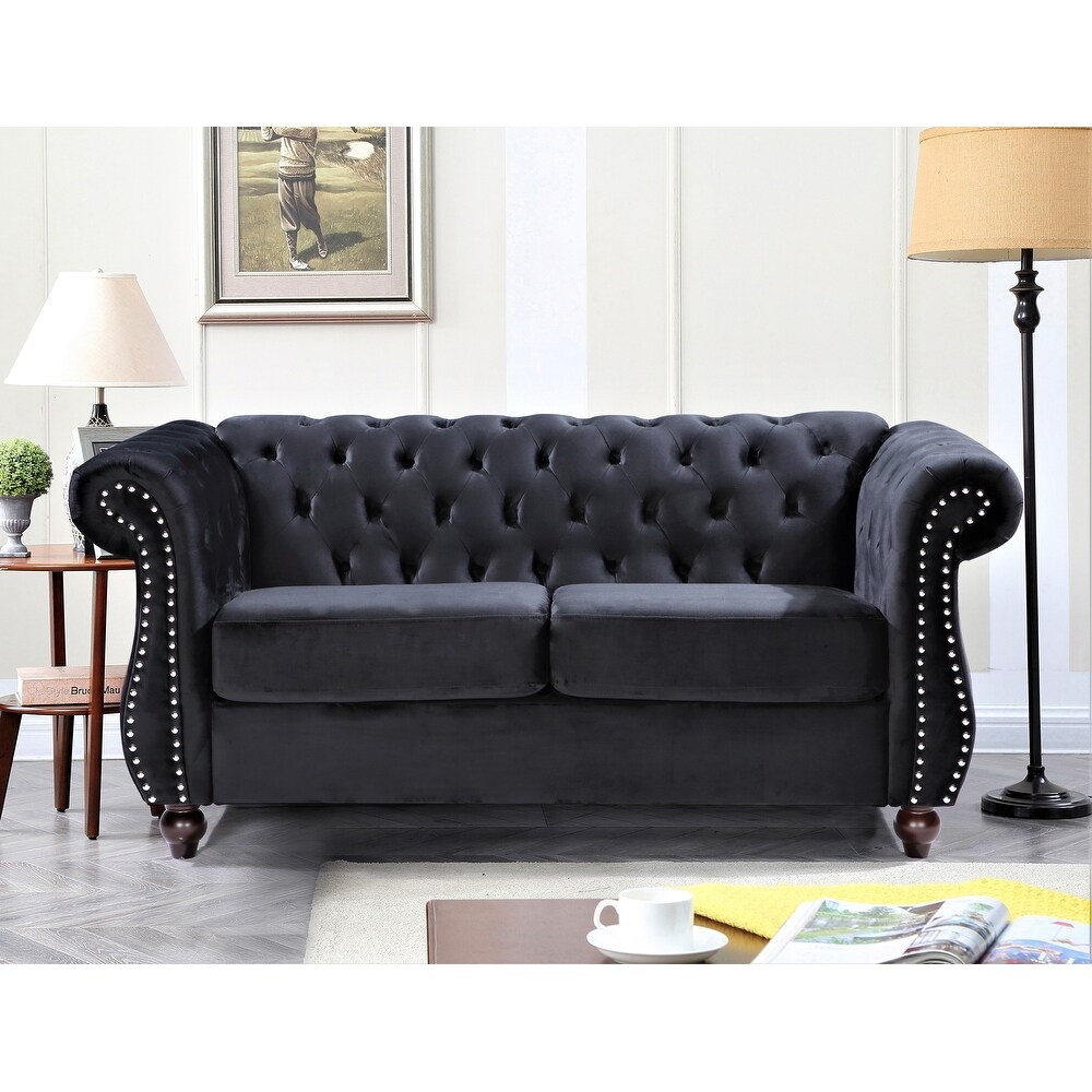 Antoinette Chesterfield 2 Piece Set  Sofa   Chair