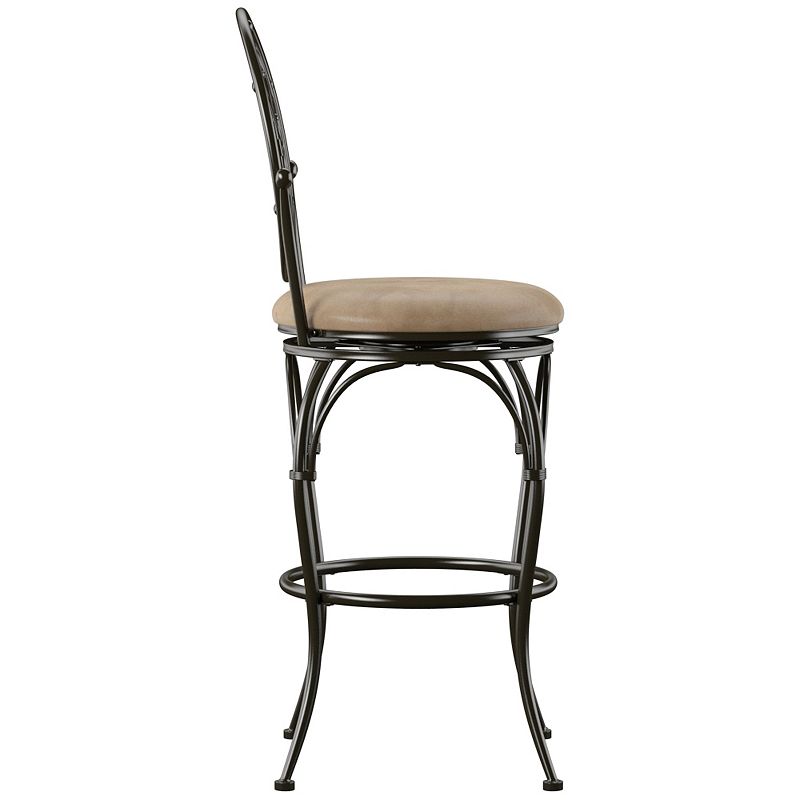 Big and Tall Scroll Circle Back Barstool