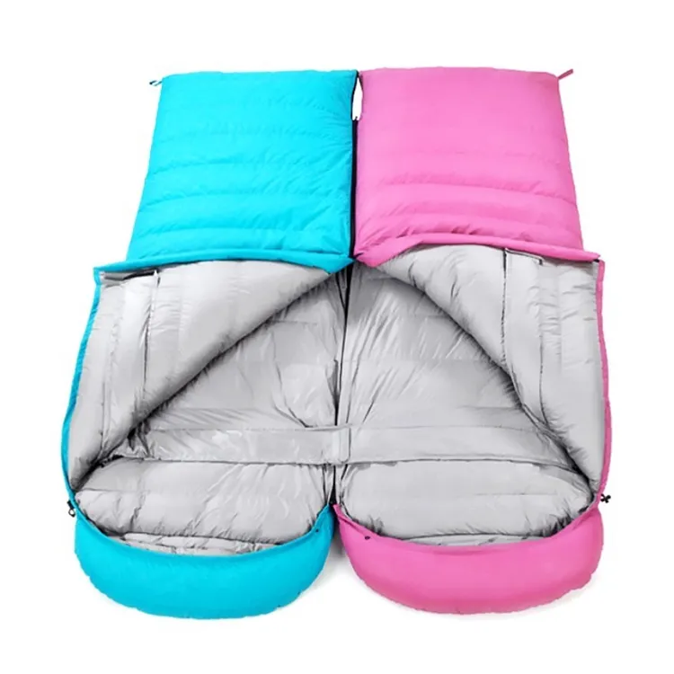 New Arrival Ultra Lightweight Single Envelope Sleeping Bag Outdoor Camping Goose Down Ripstop Nylon Sleeping Bag