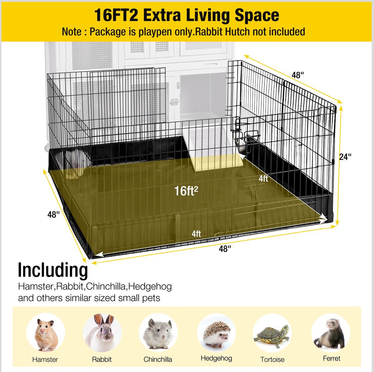 Aivituvin-AIR71 Portable Small Pet Playpens