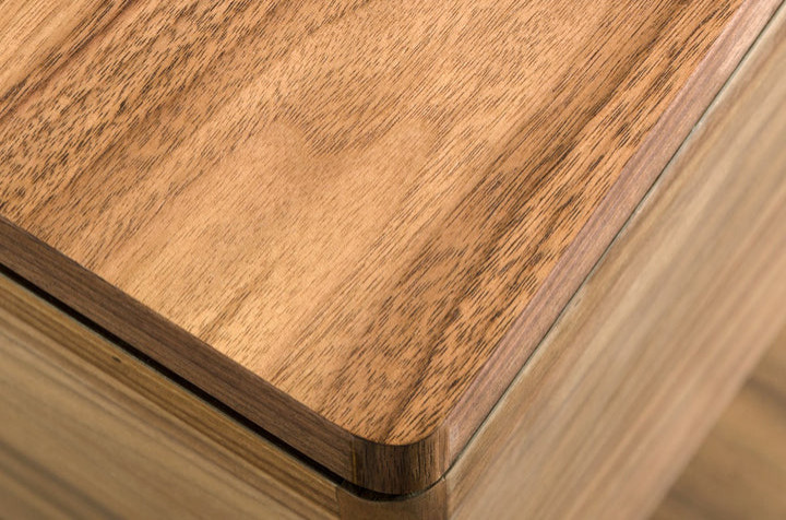 Astraea Modern Walnut and Glass End Table   Modern   Side Tables And End Tables   by Virgil Stanis Design  Houzz