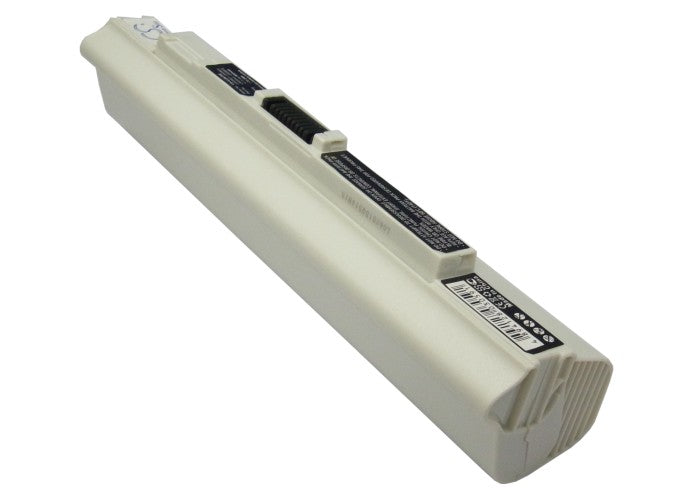 Acer Aspire One 531 Aspire One 751 A White 6600mAh Replacement Battery BatteryClerkcom Laptop and Notebook