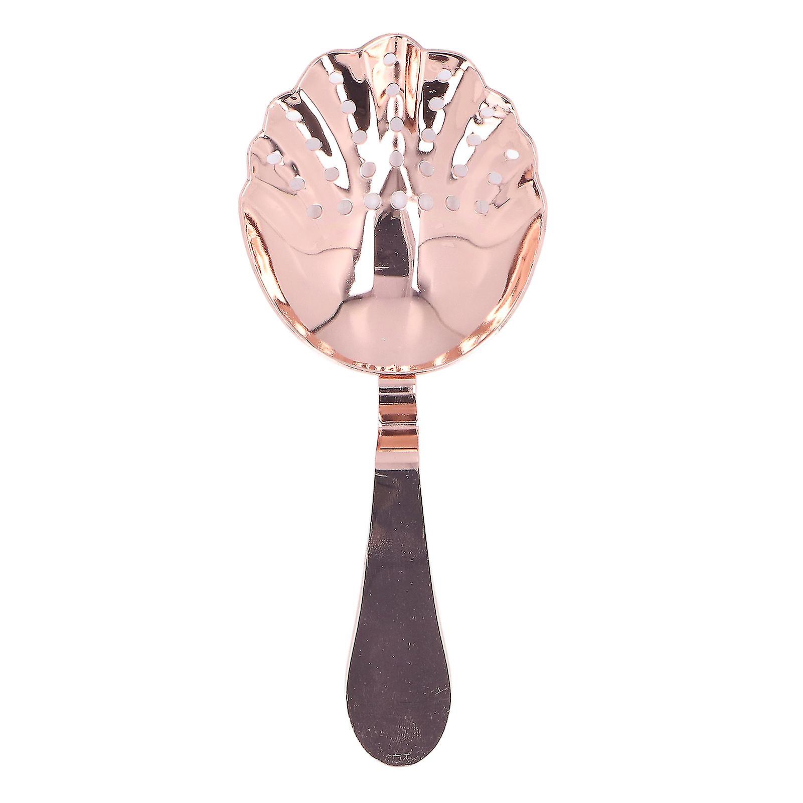 Cocktail Strainer Anti Rust Efficient Filtering Stainless Steel Strainer Bar Tool for Home Mini Bars Clubs Restaurants Rose Gold