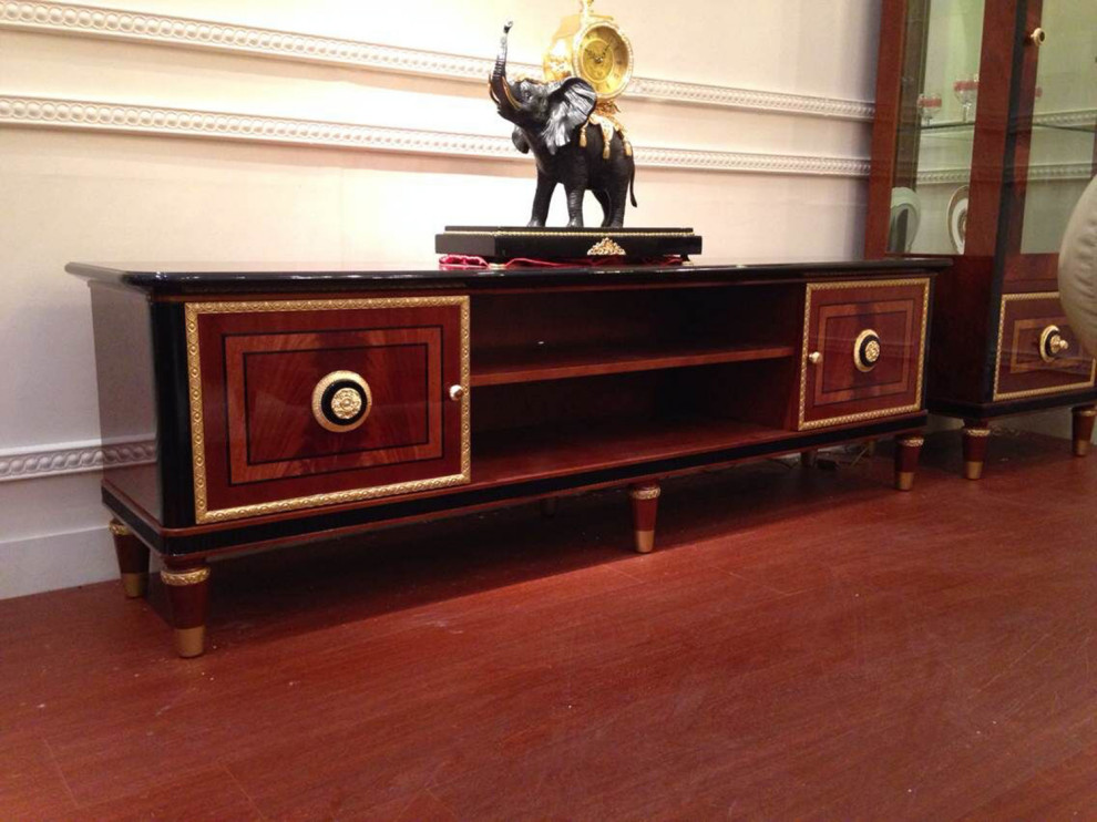 Infinity 78.7 quotFloor Cabinet   Traditional   Entertainment Centers And Tv Stands   by Infinity Furniture  Houzz