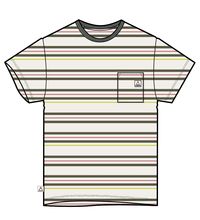 Retro Recycled Cotton Pocket T-Shirt - Birch Marl