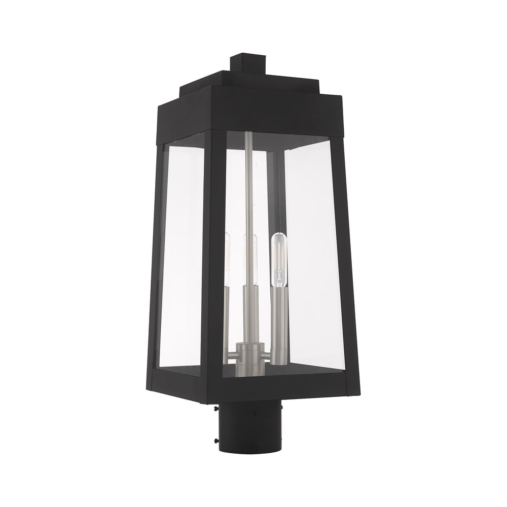 Livex Lighting Oslo 3 Light Outdoor Post Top Lantern   8.25\