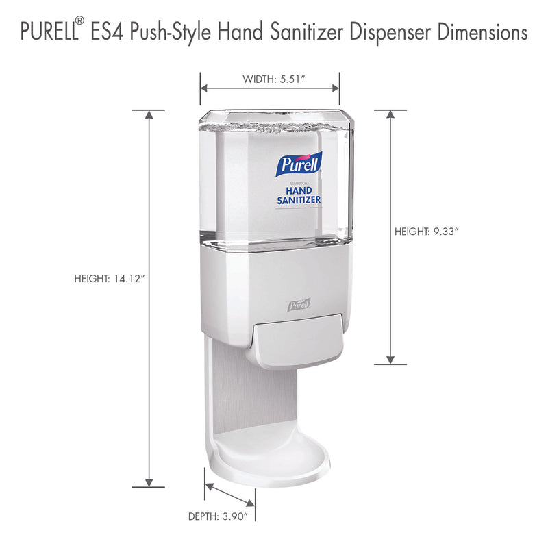 SANITIZER DISPENSER WHT