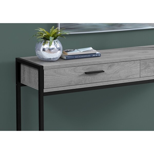 Accent Table， Console， Entryway， Narrow， Sofa， Storage Drawer， Living Room， Bedroom， Metal， Laminate， Contemporary