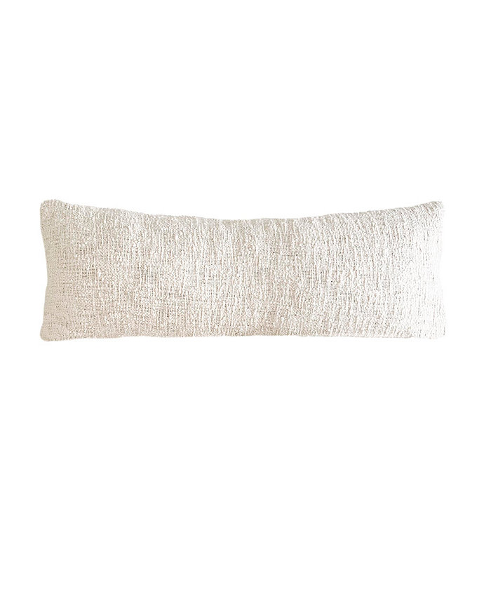 Anaya Home Cozy Cotton Ivory Boucle 20x54 Body Pillow Cover