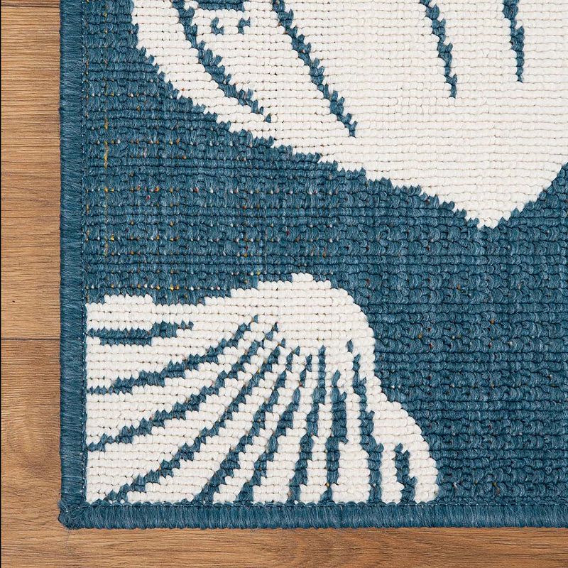 Superior Seashells and Starfish Indoor/Outdoor Area Rug