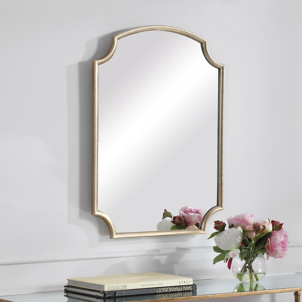 Antiqued Golden Accent Mirror