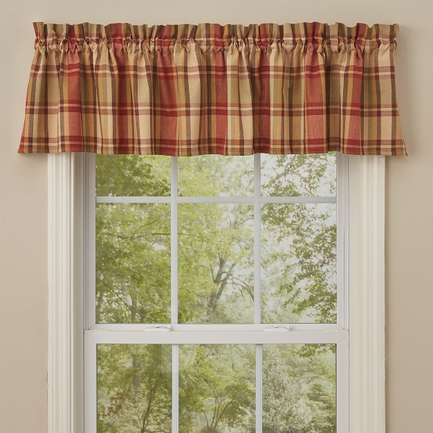 Park Designs Heartfelt Valance 72 x27 x27 l Red