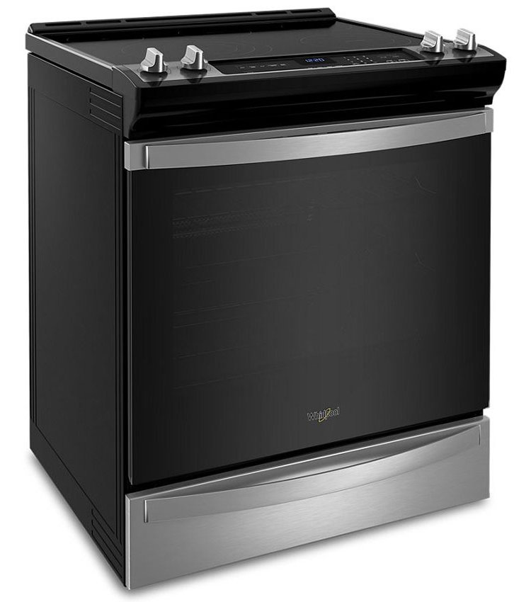 Whirlpool 6.4 Cu. Ft. Fingerprint Resistant Stainless Steel 7-In-1 Air Fry Slide-In Electric Oven