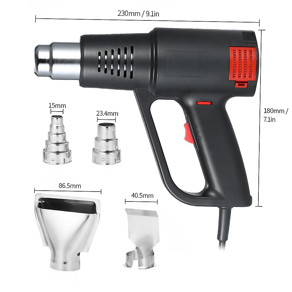 2000w Industrial Fast Heating Hot Air Gun High Quality Handheld Heat Blower Electric Adjustable Temperature Heat Gun Tool No.298099