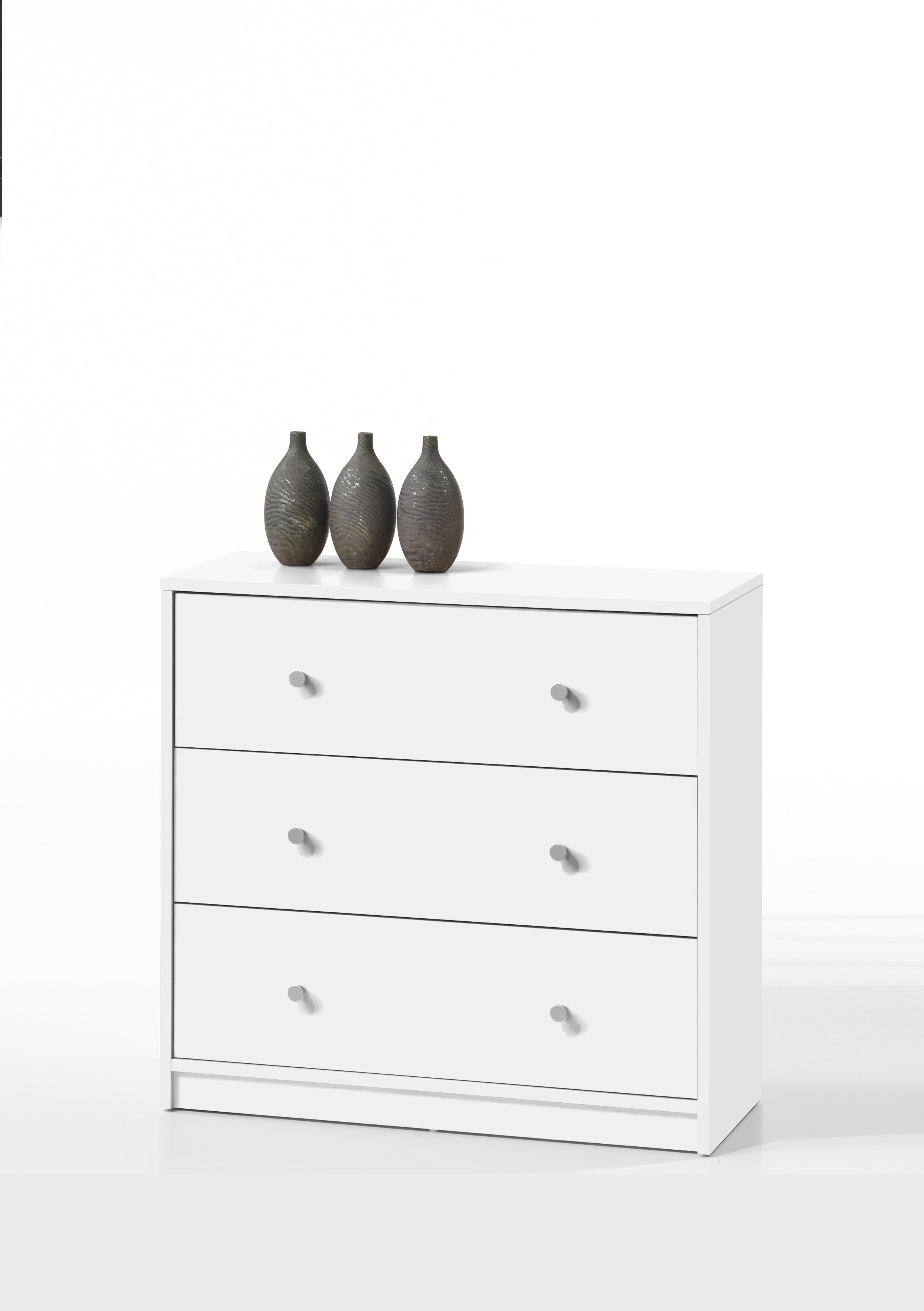 Studio 3 Drawer Dresser, White