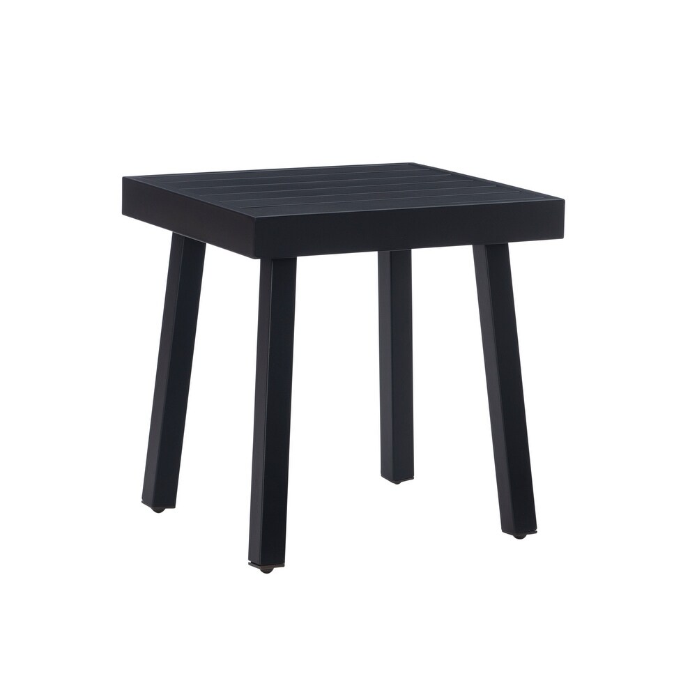 Hadleigh Indoor/Outdoor Rust Resistant Black Side End Table