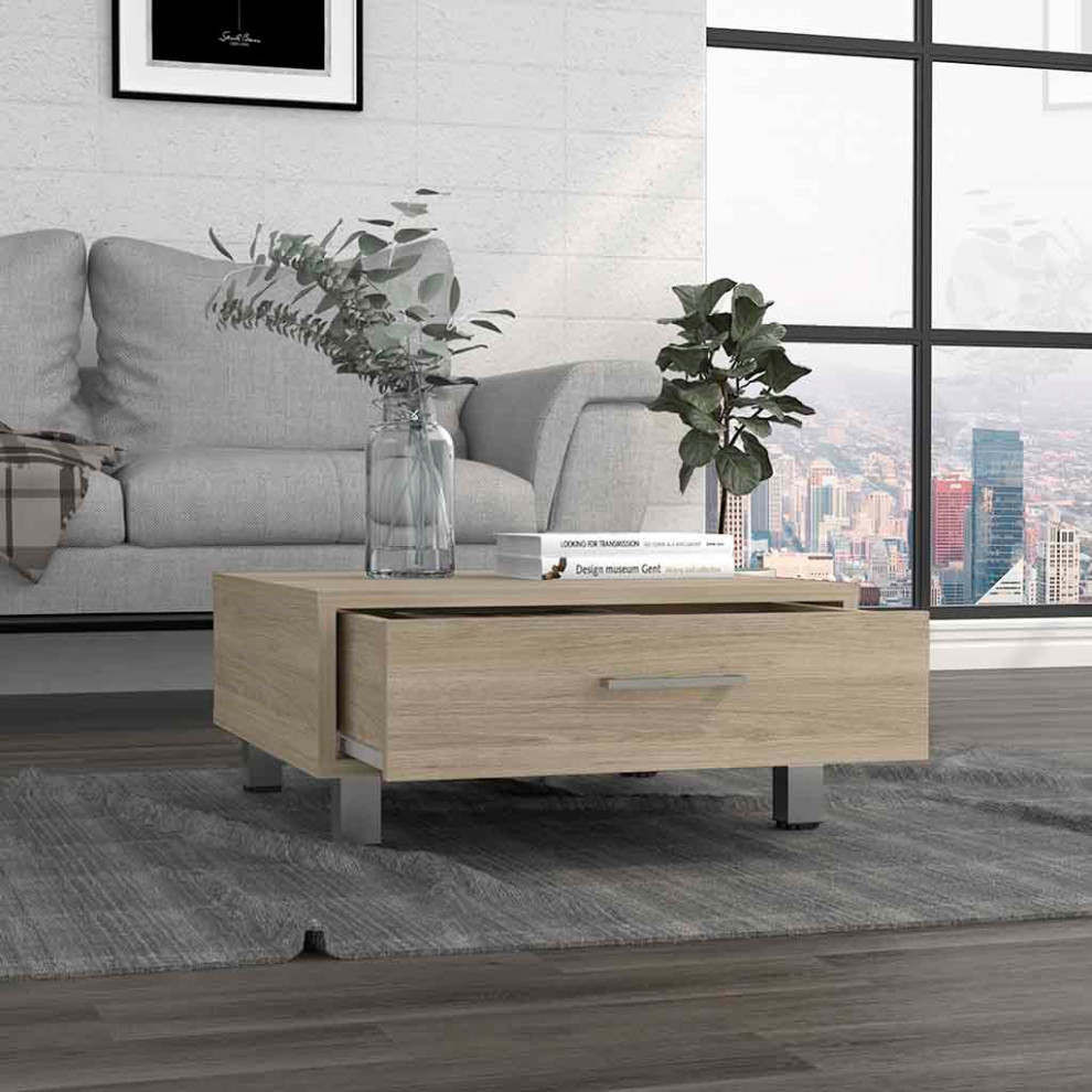 DEPOT E SHOP Staten Coffee Table  Light Pine   Contemporary   Coffee Tables   by DEPOT ESHOP LLC  Houzz