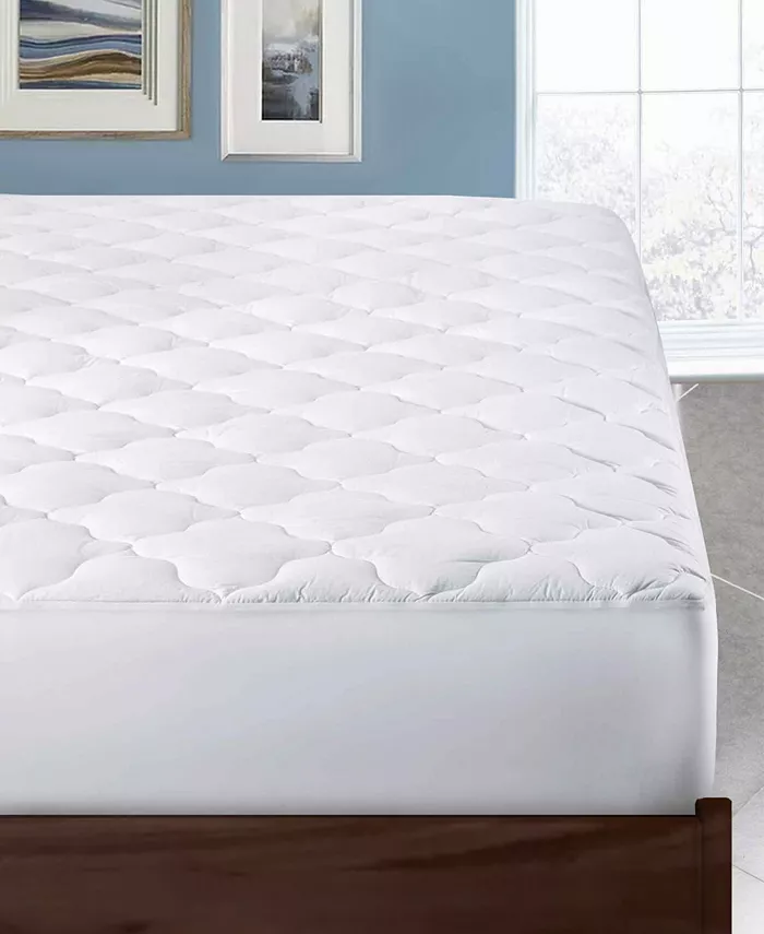 UNIKOME Comfort 100% Breathable Cotton Quilted Mattress Pad， Twin