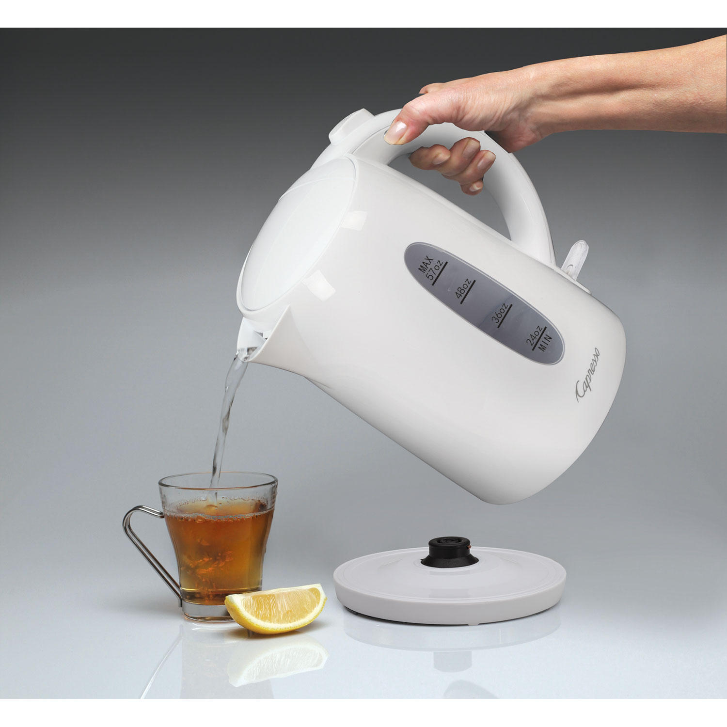 Capresso 279.02 Electric Water Kettle， 57 oz， White