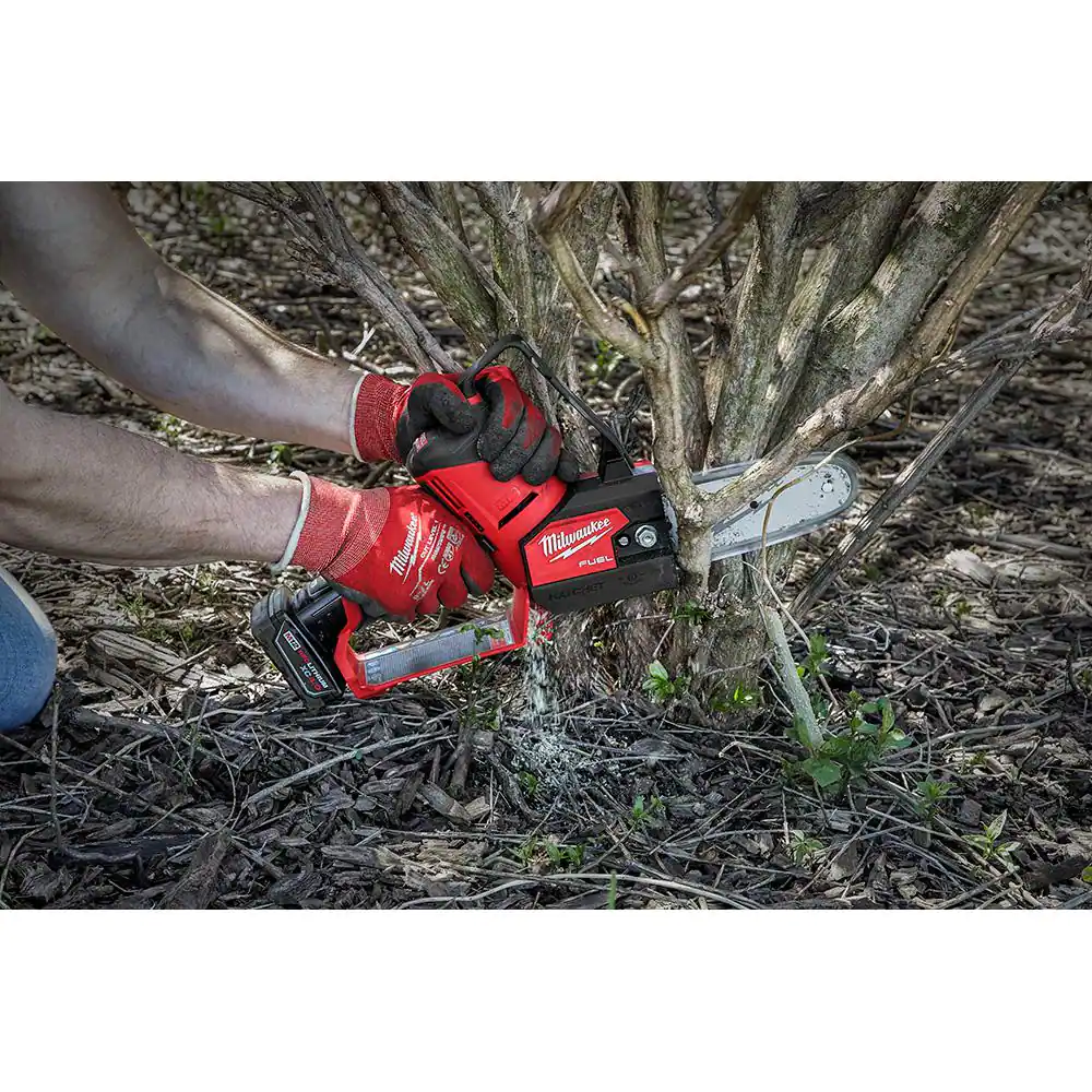 Milwaukee 2527-21 M12 FUEL 12-Volt Lithium-Ion Brushless Cordless 6 in. HATCHET Pruning Saw Kit with 4.0 Ah Battery and Charger