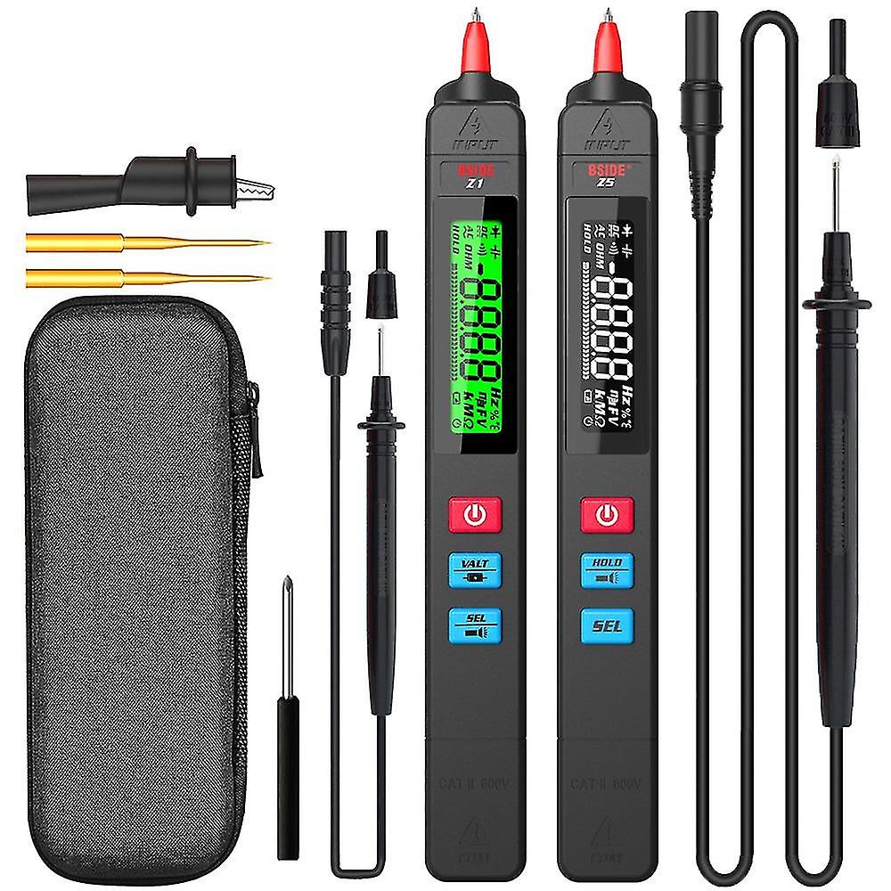 Digital Multimeter Smart Autoranging 6000 Dc Ac Voltage Capacitance Ohm Ncv Hz Diode Continuity Live Wire Pen Tester Meter