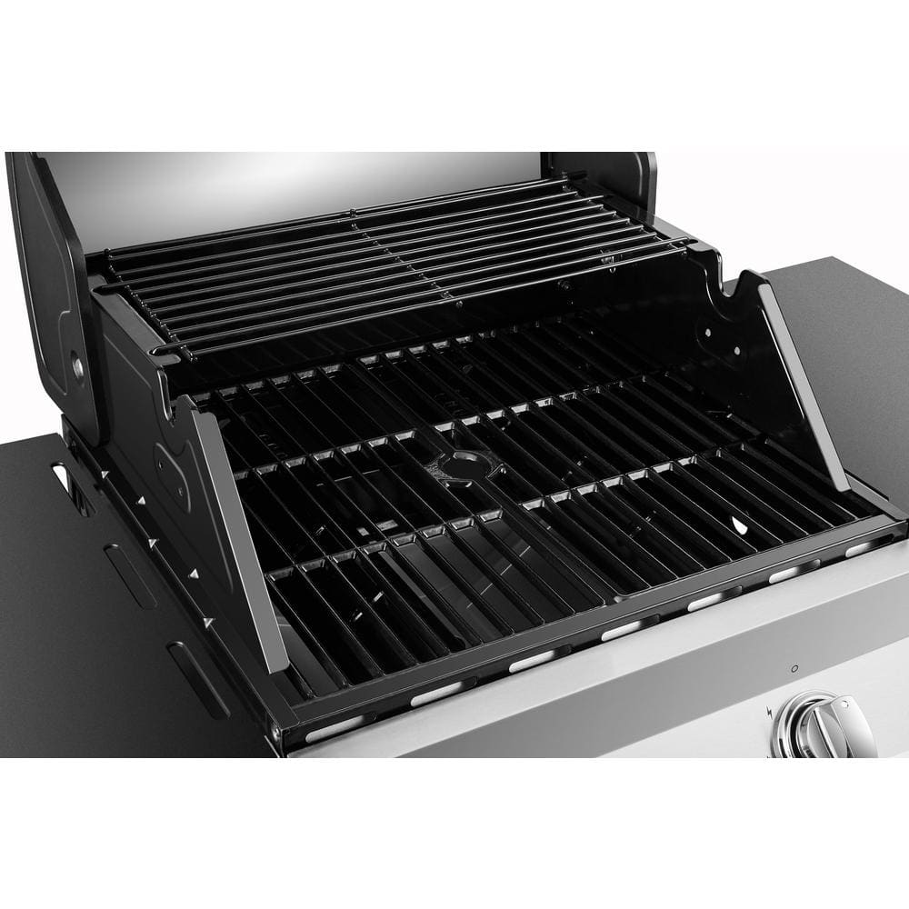 DynaGlo Premier 2Burner Propane Gas Grill in Stainless Steel with BuiltIn Thermometer