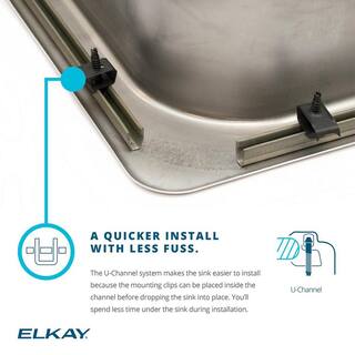 Elkay Pergola 25 in. Drop in Single Bowl Drop in 20 Gauge Stainless Steel Kitchen Sink HDSB252294