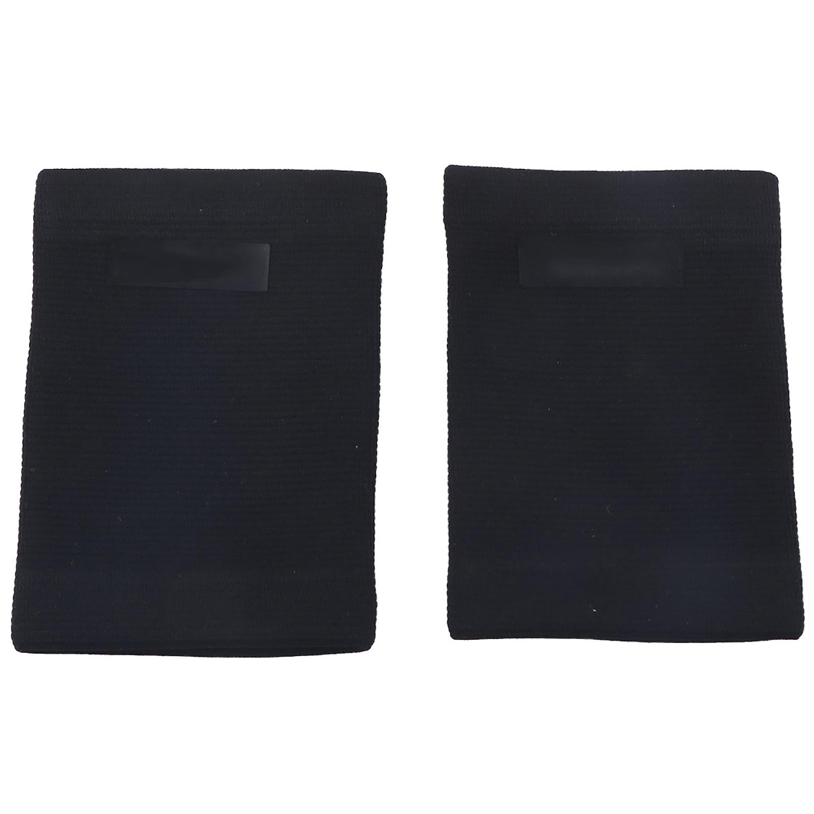 A Pair Of Polyester Fiber Black Sports Outdoor Super Elastic Knitting Flexible Cuff Pain Relief Wrist Guard Brace Support