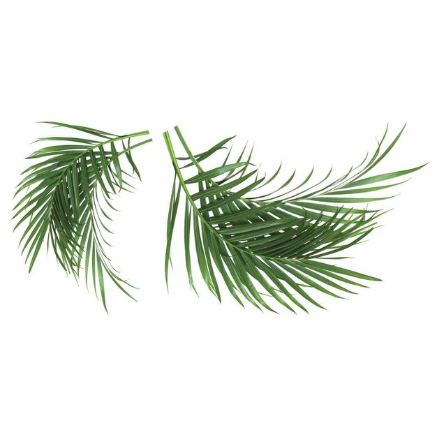 Palm Leaf Peel And Stick Giant Wall Decal Green Roommates