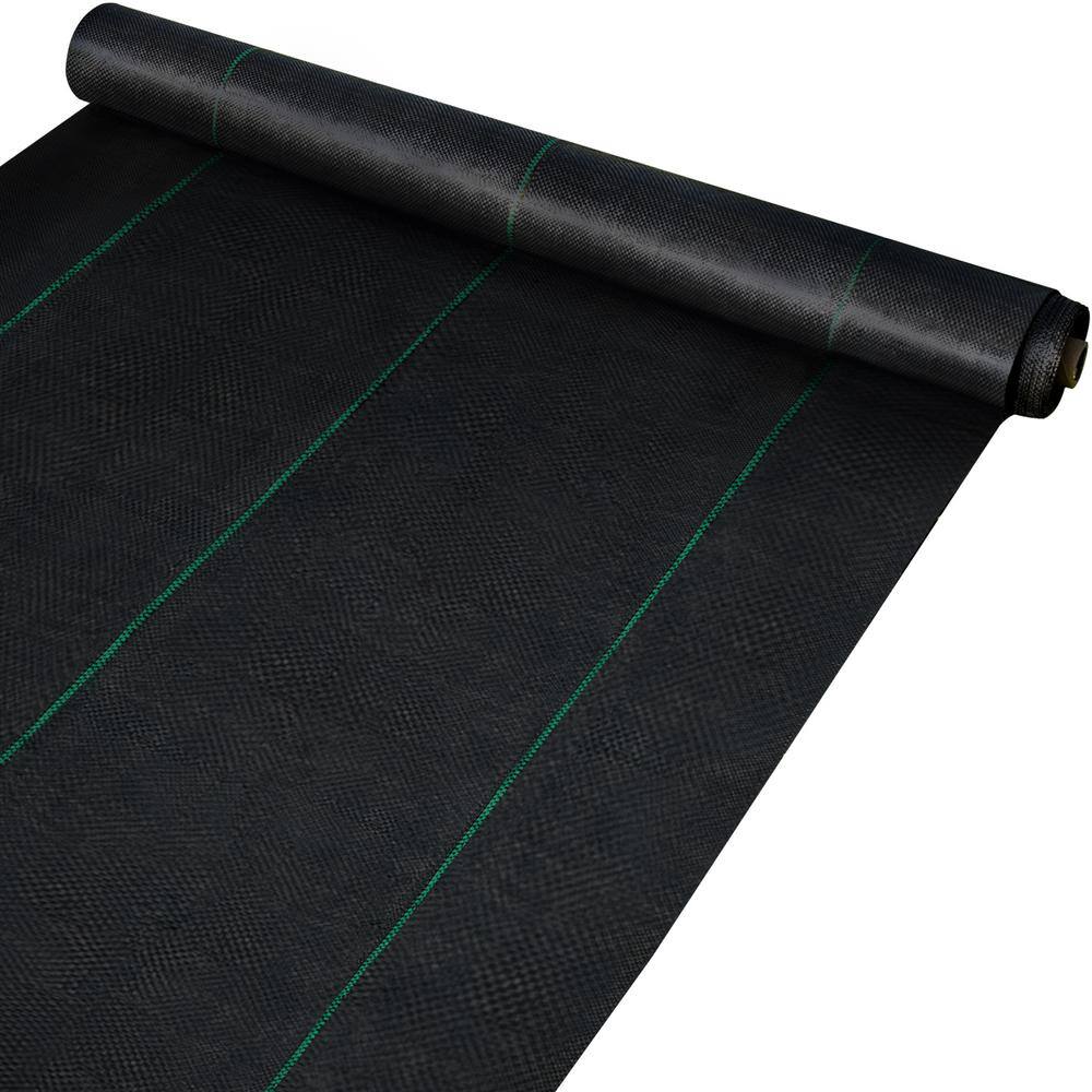 VEVOR 6.5 x 330 ft. Premium Weed Barrier Fabric Heavy Duty 3.2 oz. Woven Weed Control Fabric Geotextile Fabric ZZZP6.5X330YC3.21V0