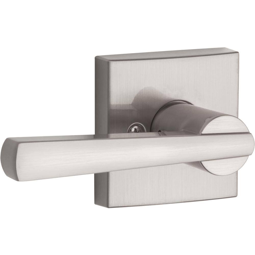 Baldwin Prestige Spyglass Satin Nickel Dummy Door Handle 351SPL SQR 15 CP