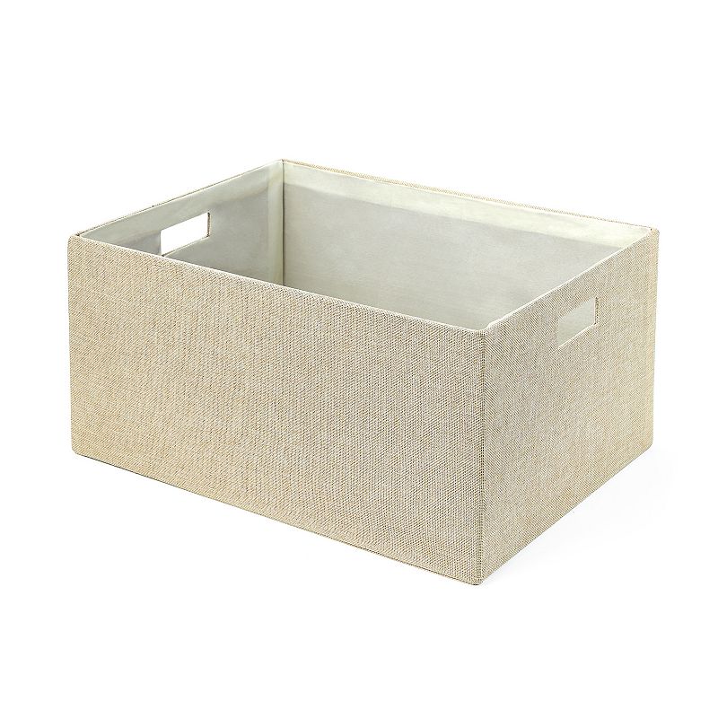 Saddle River Linen Covered Storage Bin 3-pc. Set