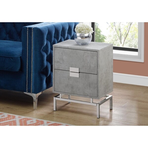 Accent， End， Night stand， Side Table， 2 Drawers， 24