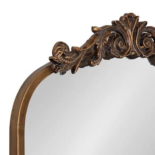 Kate and Laurel Medium Arch Gold Classic Mirror (30.75 in. H x 19 in. W) 217036