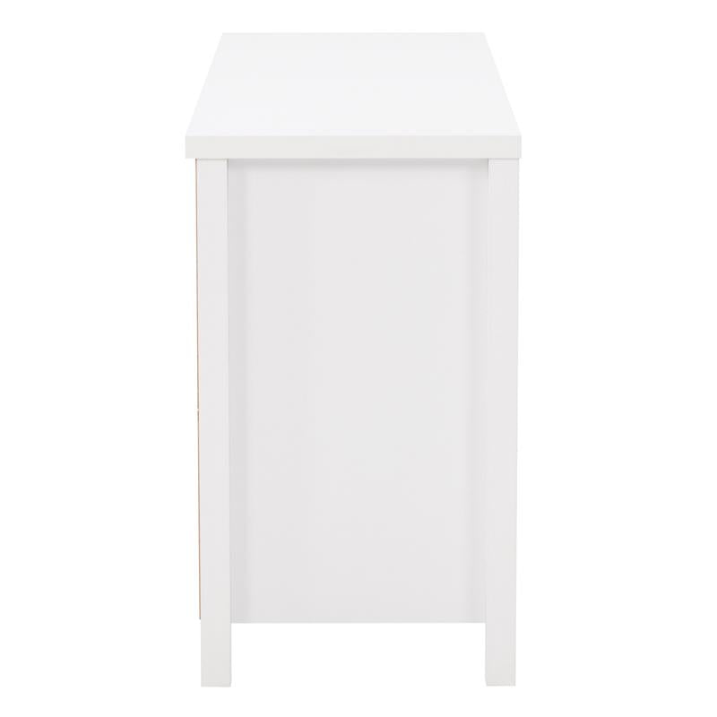 CorLiving Boston 6 Drawer Dresser - White Engineered Wood