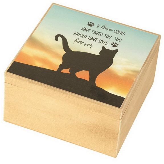 Dicksons WOODBOX 141 Keepsake Box Cat If Love Coul...