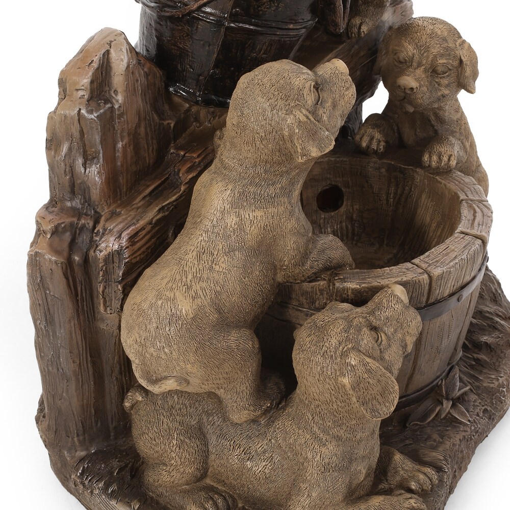 Dimmock Outdoor Outdoor Puppy Fountain by Christopher Knight Home