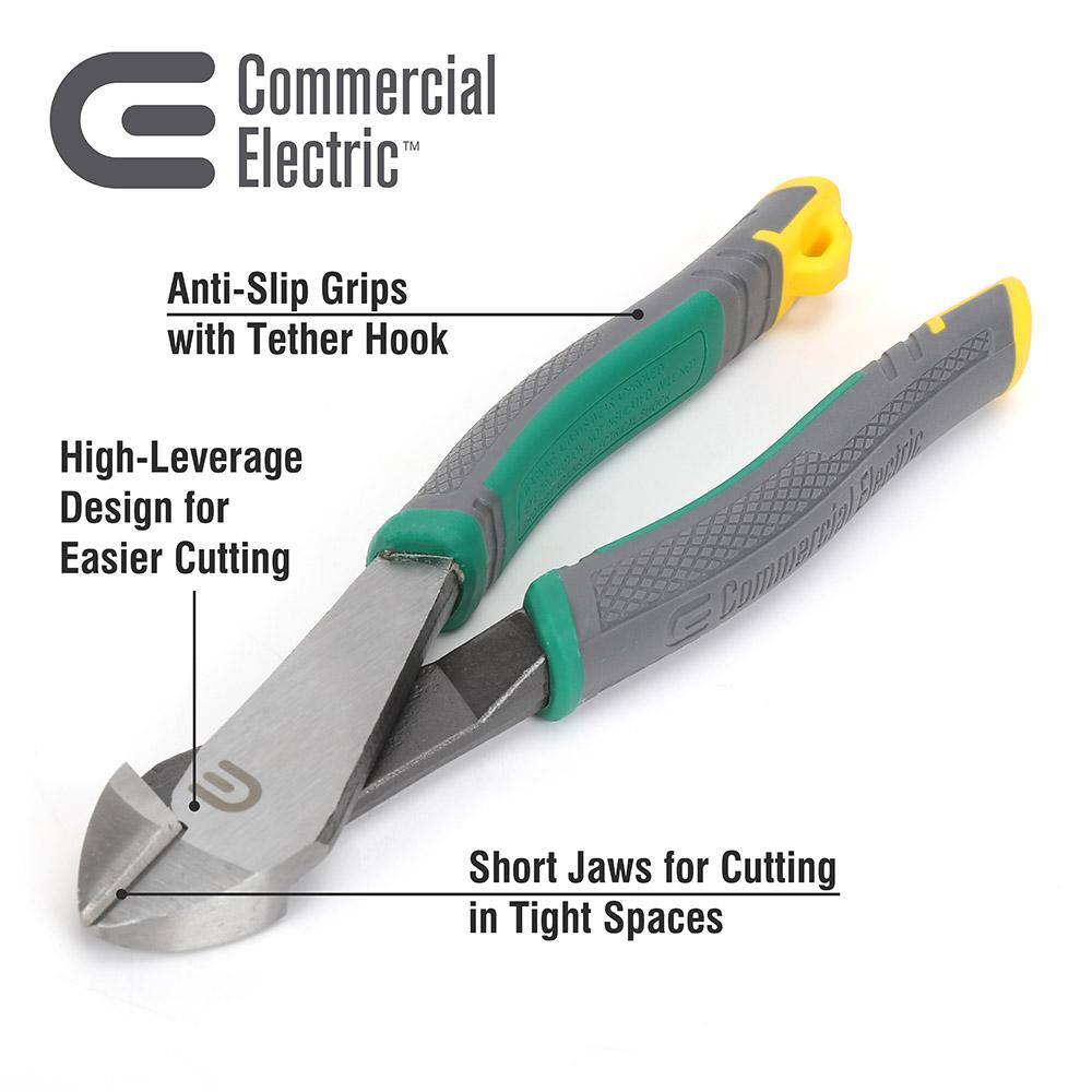 Commercial Electric 8 in. Diagonal Wire Cutting Pliers CE180406