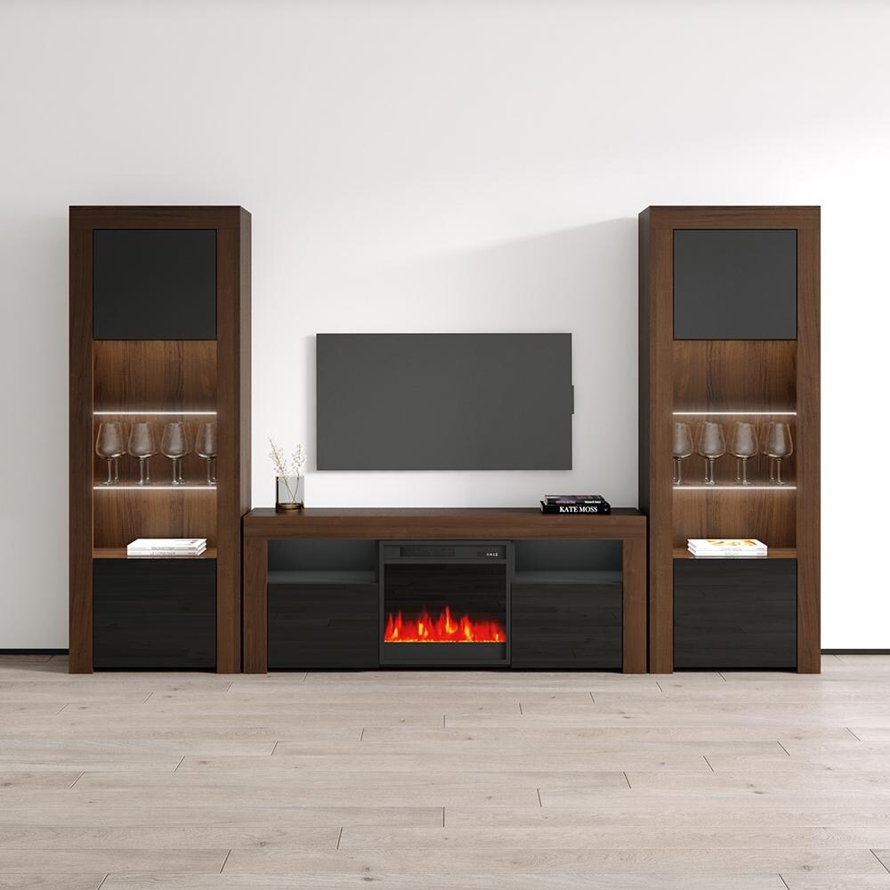 Milano Modern Electric Fireplace / Entertainment Center Wall Unit