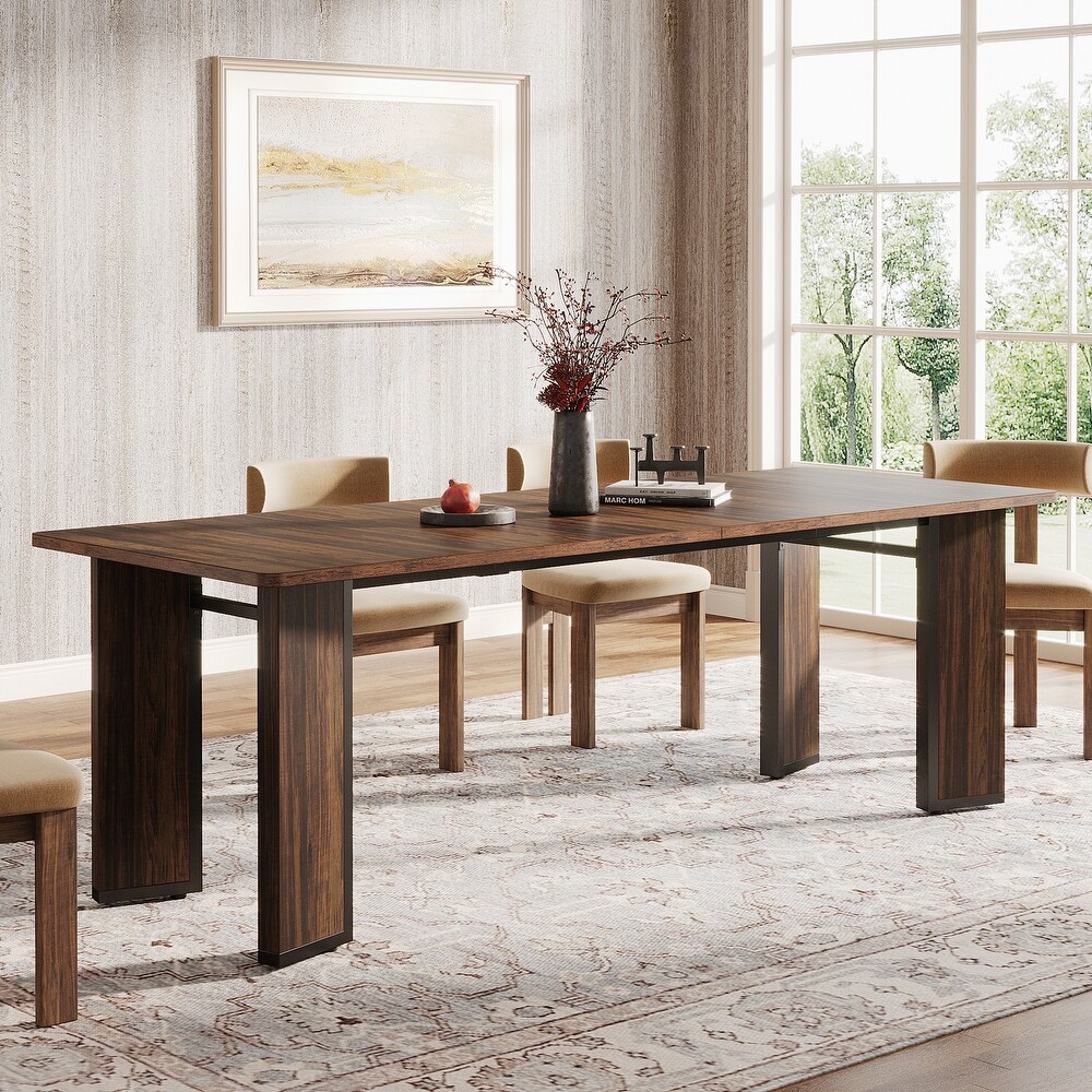 78.8 Inch Extra Long Rectangular Dining Table for 6 8 People for Dining Room Living Room